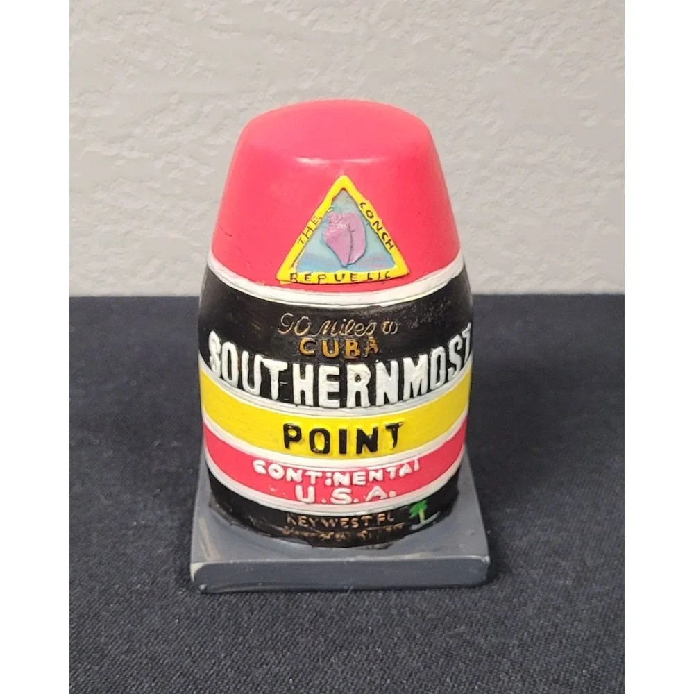 Vintage 2005 Key West Florida Southernmost Point Buoy Souvenir Figurine Hz Inc